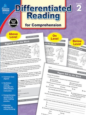 cover image of Differentiated Reading for Comprehension, Grade 2
